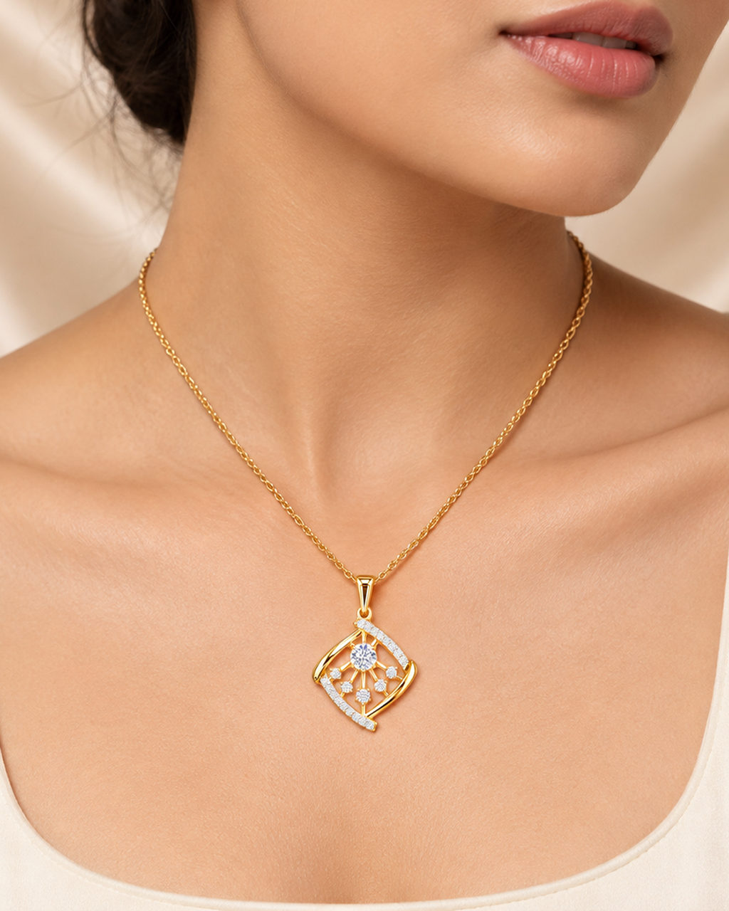 Model wearing Pendants