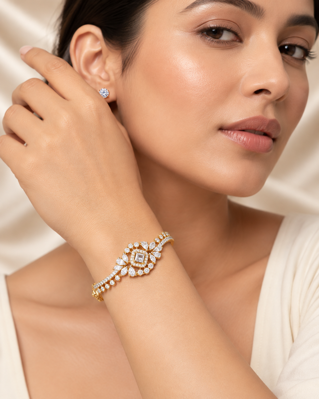 Model wearing Bracelets